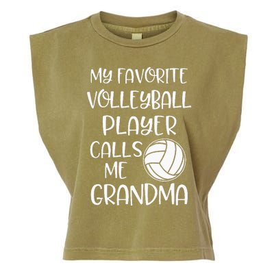 My Favorite Volleyball Player Calls Me Grandma Garment-Dyed Women's Muscle Tee