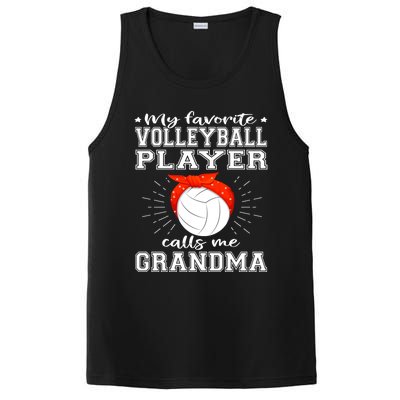 My Favorite Volleyball Player Calls Me Grandma Sport Family Gift PosiCharge Competitor Tank