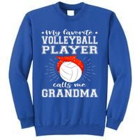 My Favorite Volleyball Player Calls Me Grandma Sport Family Gift Sweatshirt