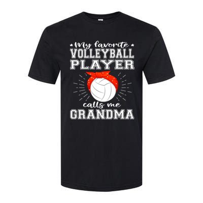 My Favorite Volleyball Player Calls Me Grandma Sport Family Gift Softstyle CVC T-Shirt