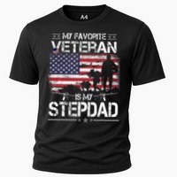 My Favorite Veteran Is My Stepdad Flag Father Veterans Day Cooling Performance Crew T-Shirt