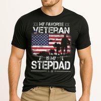My Favorite Veteran Is My Stepdad Flag Father Veterans Day Cooling Performance Crew T-Shirt