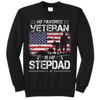 My Favorite Veteran Is My Stepdad Flag Father Veterans Day Sweatshirt