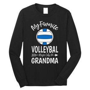 My Favorite Volleyball Player Calls Me Grandma Mothers Day Long Sleeve Shirt