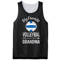 My Favorite Volleyball Player Calls Me Grandma Mothers Day Mesh Reversible Basketball Jersey Tank