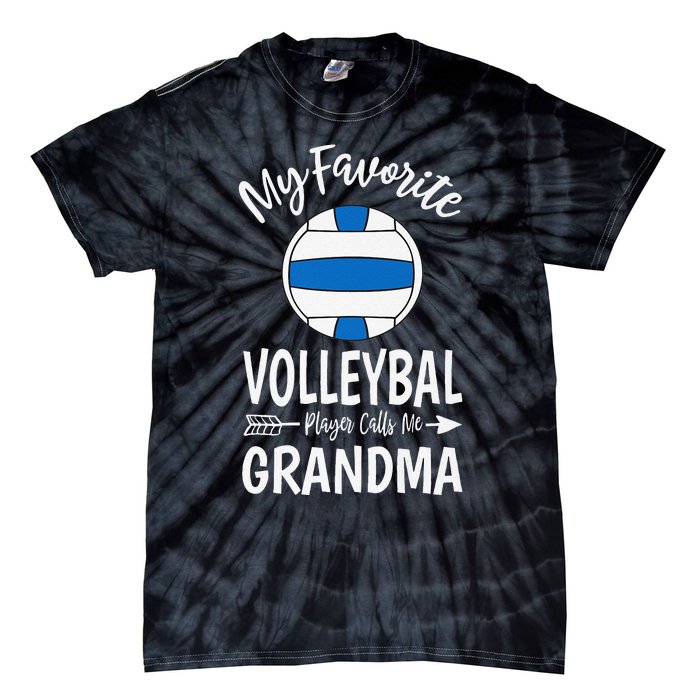 My Favorite Volleyball Player Calls Me Grandma Mothers Day Tie-Dye T-Shirt