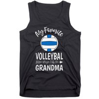 My Favorite Volleyball Player Calls Me Grandma Mothers Day Tank Top