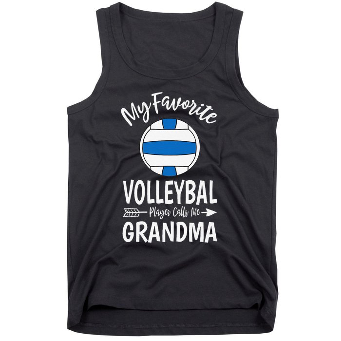 My Favorite Volleyball Player Calls Me Grandma Mothers Day Tank Top