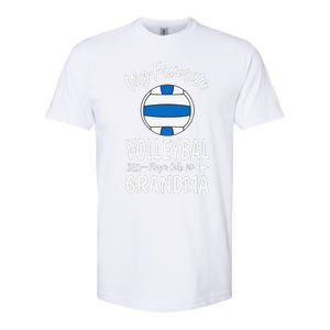 My Favorite Volleyball Player Calls Me Grandma Mothers Day Softstyle CVC T-Shirt