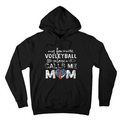 My Favorite volleyball Player Calls Me Mom Funny Mom fan Hoodie