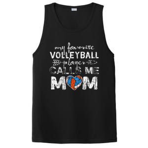 My Favorite volleyball Player Calls Me Mom Funny Mom fan PosiCharge Competitor Tank