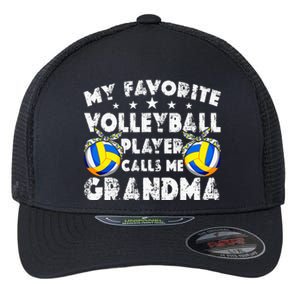 My Favorite Volleyball Player Calls Me Grandma Mother's Day Flexfit Unipanel Trucker Cap