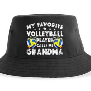 My Favorite Volleyball Player Calls Me Grandma Mother's Day Sustainable Bucket Hat