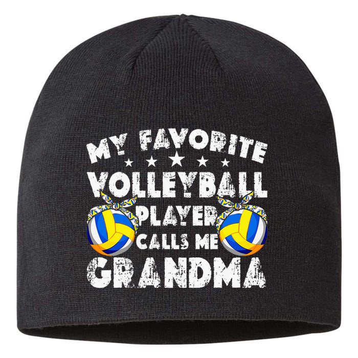 My Favorite Volleyball Player Calls Me Grandma Mother's Day Sustainable Beanie