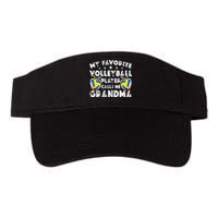 My Favorite Volleyball Player Calls Me Grandma Mother's Day Valucap Bio-Washed Visor