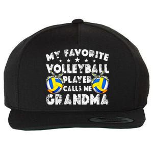 My Favorite Volleyball Player Calls Me Grandma Mother's Day Wool Snapback Cap