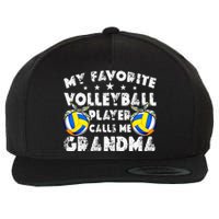 My Favorite Volleyball Player Calls Me Grandma Mother's Day Wool Snapback Cap