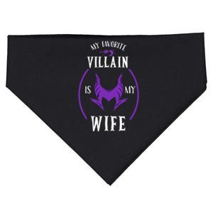 My Favorite Villain Is My Wife The Best Gift For Husband USA-Made Doggie Bandana