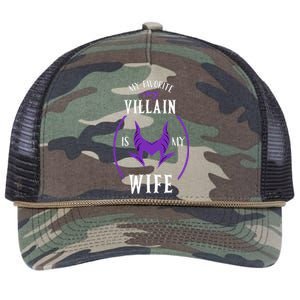 My Favorite Villain Is My Wife The Best Gift For Husband Retro Rope Trucker Hat Cap