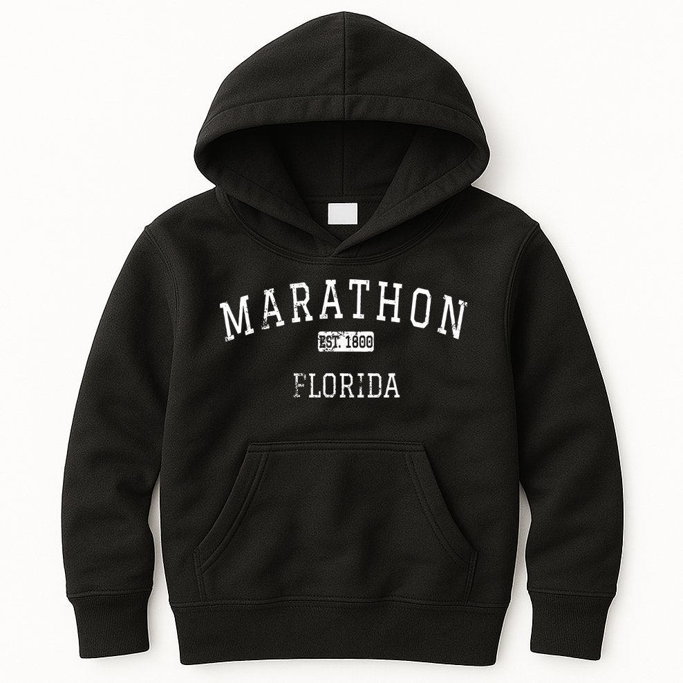 Marathon FL Vintage 1800 Kids Hoodie
