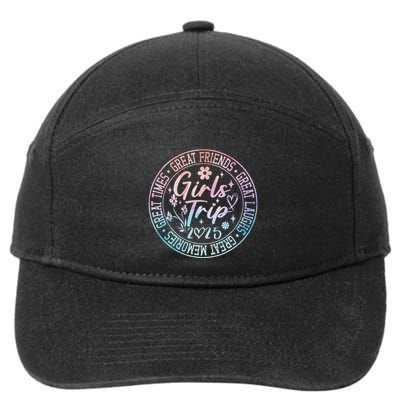 Matching Friends Weekend Sisters Vacation Trip 2025 7-Panel Snapback Hat