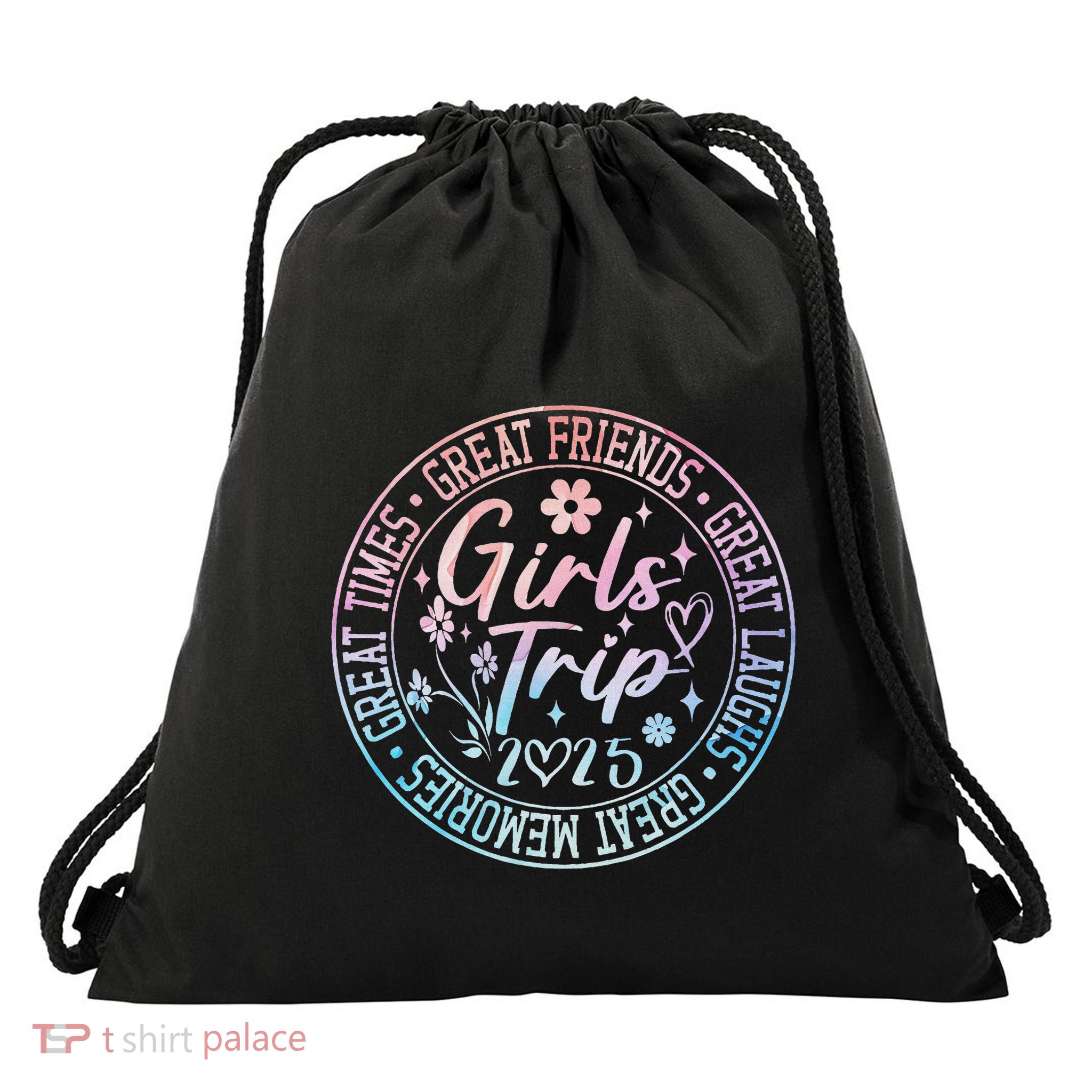 Matching Friends Weekend Sisters Vacation Trip 2025 Drawstring Bag