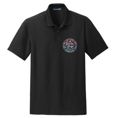 Matching Friends Weekend Sisters Vacation Trip 2025 Dry Zone Grid Polo