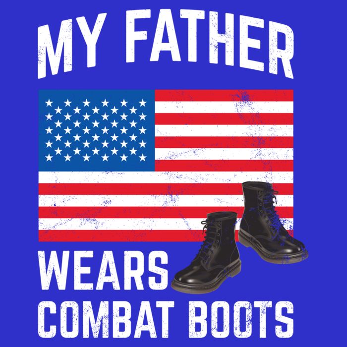 My Father Wears Combat Boots For Soldier Support Cute Gift 16 in Basic Backpack