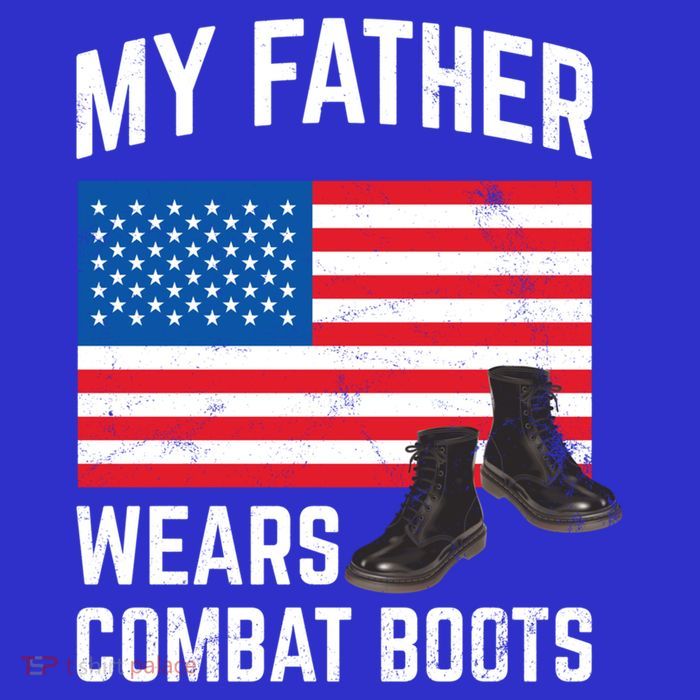 My Father Wears Combat Boots For Soldier Support Cute Gift Tank Top