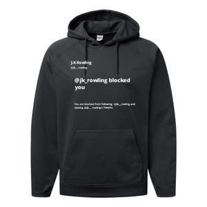 Miss Freda Wallace Jk Rowling Blocked You You Are Blocked From Following Performance Fleece Hoodie