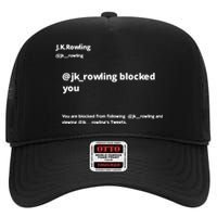 Miss Freda Wallace Jk Rowling Blocked You You Are Blocked From Following High Crown Mesh Back Trucker Hat