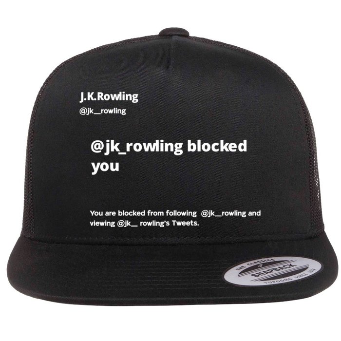 Miss Freda Wallace Jk Rowling Blocked You You Are Blocked From Following Flat Bill Trucker Hat