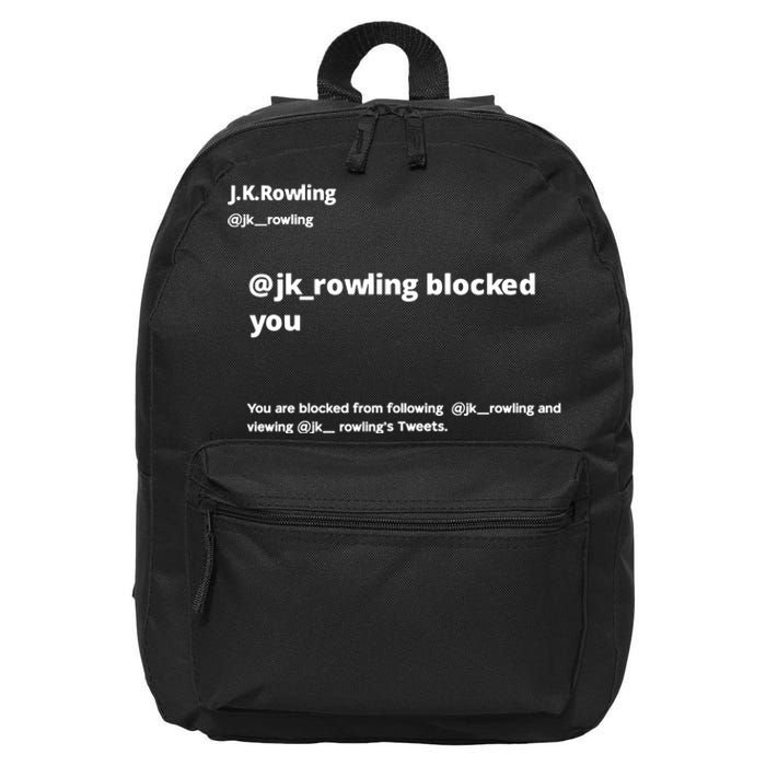 Miss Freda Wallace Jk Rowling Blocked You You Are Blocked From Following 16 in Basic Backpack