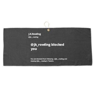 Miss Freda Wallace Jk Rowling Blocked You You Are Blocked From Following Large Microfiber Waffle Golf Towel