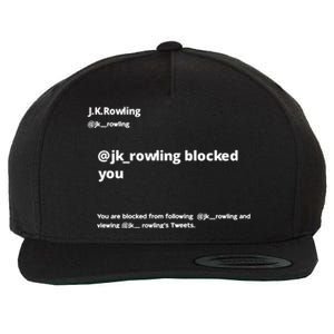 Miss Freda Wallace Jk Rowling Blocked You You Are Blocked From Following Wool Snapback Cap