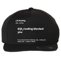 Miss Freda Wallace Jk Rowling Blocked You You Are Blocked From Following Wool Snapback Cap