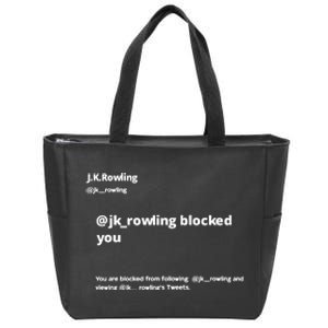 Miss Freda Wallace Jk Rowling Blocked You You Are Blocked From Following Zip Tote Bag