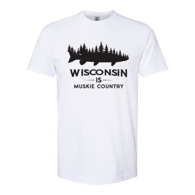 Musky Fishing Wisconsin Is Muskie Country Softstyle CVC T-Shirt