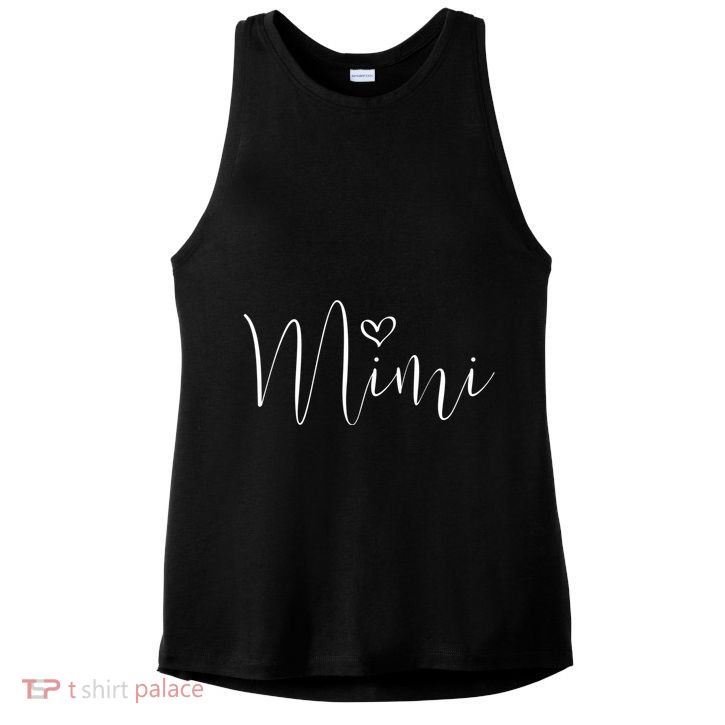 Mimi For Woman Grandma Birthday Mothers Day Ladies PosiCharge Tri-Blend Wicking Tank