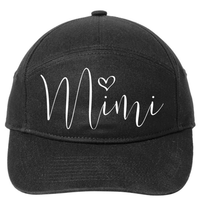 Mimi For Woman Grandma Birthday Mothers Day 7-Panel Snapback Hat