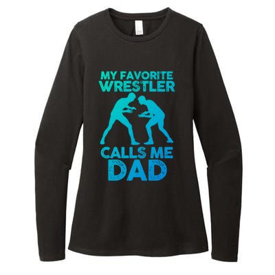 My Favorite Wrestler Calls Me Dad Great Gift Womens CVC Long Sleeve Shirt