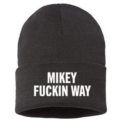 mikey fuckin ways Sustainable Knit Beanie