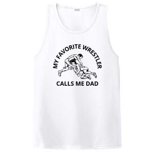 My Favorite Wrestler Calls Me Dad Wrestle Saying Gift Funny PosiCharge Competitor Tank