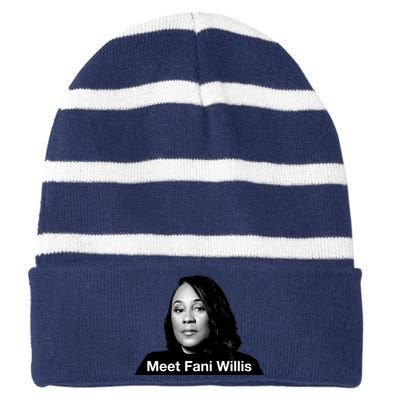 Meet Fani Willis Striped Beanie with Solid Band