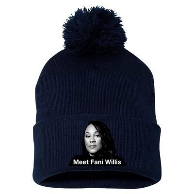 Meet Fani Willis Pom Pom 12in Knit Beanie