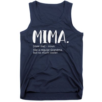 Mima For Women Mother's Day Idea For Grandma Mima Tank Top