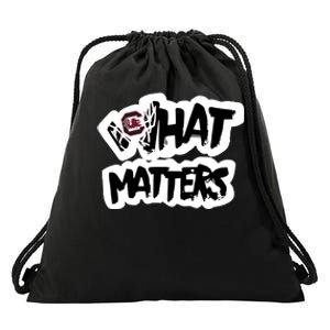 Milaysia Fulwiley Wearing South Carolina What Matters Drawstring Bag