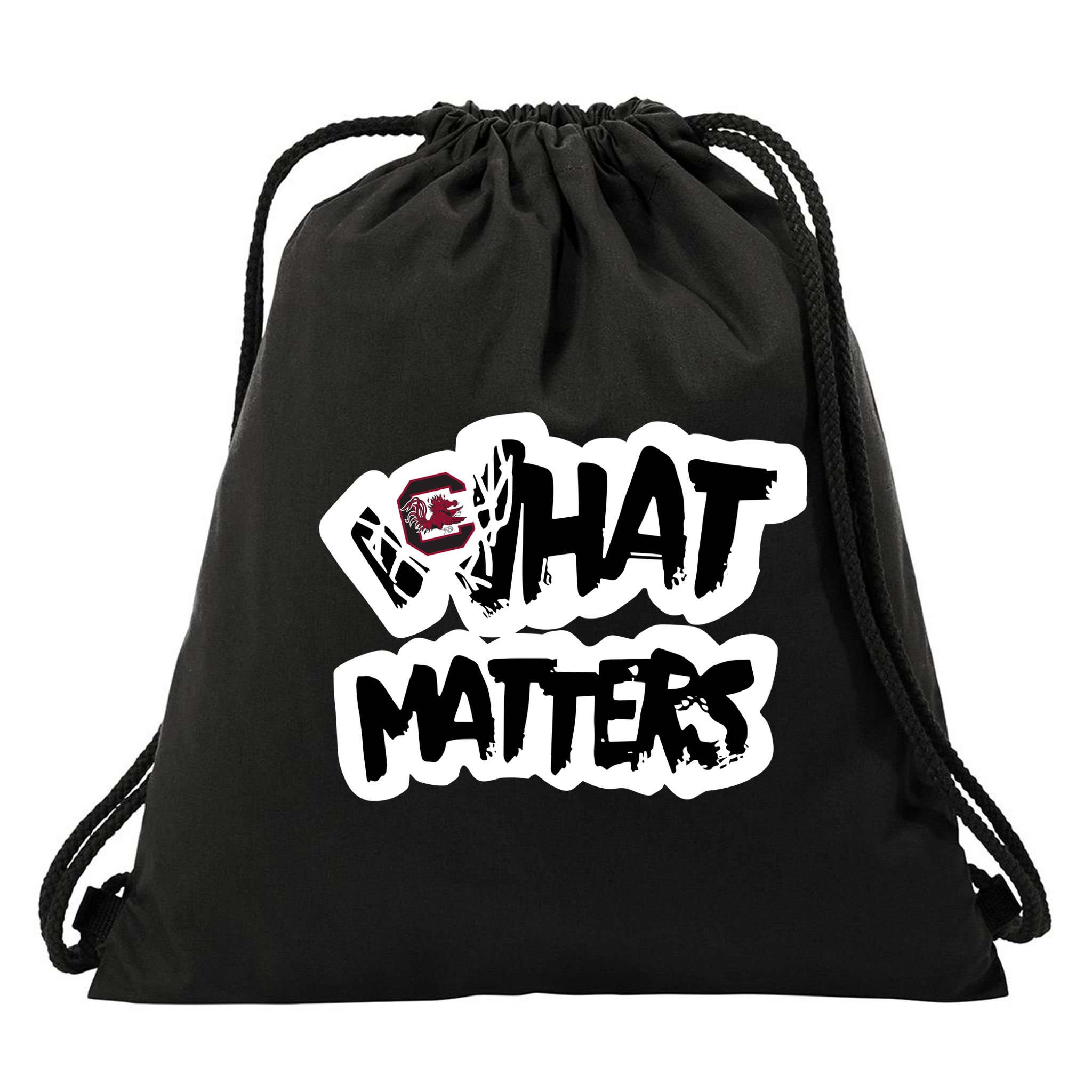 Milaysia Fulwiley Wearing South Carolina What Matters Drawstring Bag