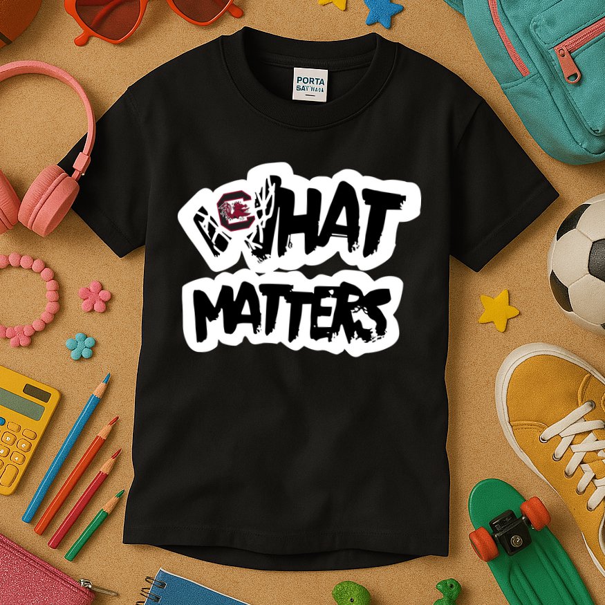 Milaysia Fulwiley Wearing South Carolina What Matters Kids T-Shirt