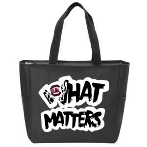 Milaysia Fulwiley Wearing South Carolina What Matters Zip Tote Bag